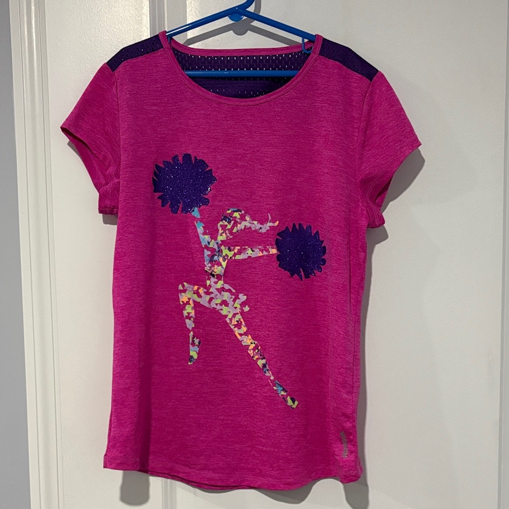 Reebok Kids Pink Cheerleader Top Girls Size L (12-14)